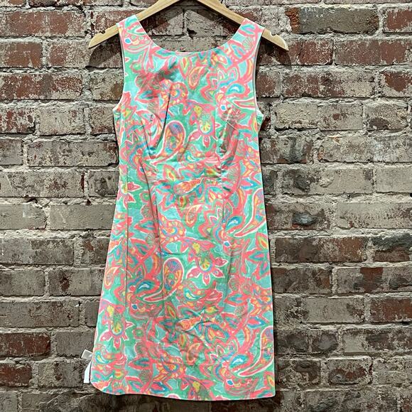 NEW Lilly Pulitzer Delia Dress Sand Bar Make A Splash Size 0 - Picture 3 of 9